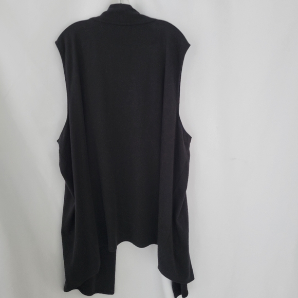 J Jill Black Open Front Vest Stretch 4X EUC - Picture 3 of 6